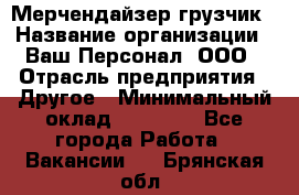 Мерчендайзер-грузчик › Название организации ­ Ваш Персонал, ООО › Отрасль предприятия ­ Другое › Минимальный оклад ­ 40 000 - Все города Работа » Вакансии   . Брянская обл.